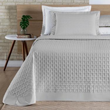 Imagem de Cobreleito King Size Casa Blanca 200 Fios Bordado 100%