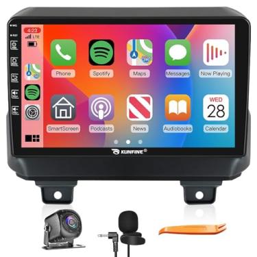 Imagem de CarPlay Android Navegação Automática Rádio GPS Estéreo Câmera Reversa Tela IPS Touchscreen 10 polegadas Tablet Pad Pad Media Player para Jeep Wrangler JL Gladiator 2018-2021, se aplicável Quad Core 2G
