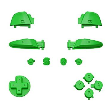 Imagem de eXtremeRate Teclas Green Repair ABXY D-pad ZR ZL R para controle Nintendo Switch Pro, conjunto completo de botões de substituição DIY com ferramentas para controle Nintendo Switch Pro – Controle não incluído