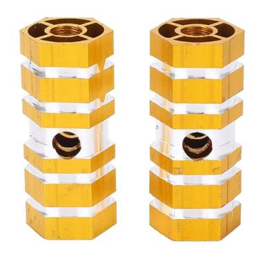 Imagem de PEGs de Dublês de Liga de Alumínio, Pedais de Ciclo o pé Descanso Anti -deslizamento, Fácil de Instalar, Compatível Com Uma Variedade de Bicicletas de Montanha (GOLD)