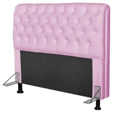 Imagem de Cabeceira Paris Para Cama Box Solteiro Laminado Rosa - JS