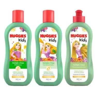 Imagem de Kit Com 3 Unidades Shampoo e Condicionador  Creme para Pentear Huggies