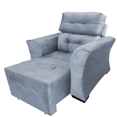 Imagem de Poltrona Amamentação Reclinável Retrátil Grécia - B Home Decor, Cinza