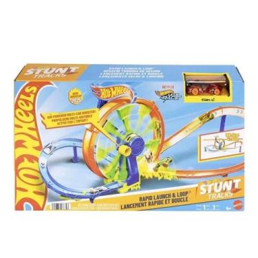 Imagem de Hot Wheels Pista Desafio Turbina De Ação Veloz Looping  Mattel Jbx65