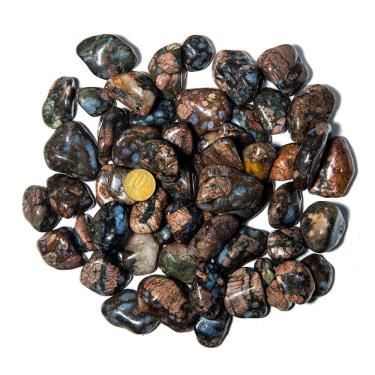 Imagem de 1kg Riolita Rolado Pedra Vulcânica M 20 a 35mm Tipo B