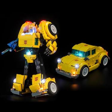 Imagem de BrickBling Luz LED para Lego Transformers Bumblebee, compatível com Lego Autobots 10338, legal para exibição - sem modelo