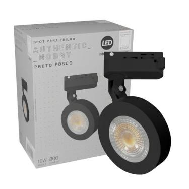 Imagem de Spot Trilho Eletrificado Redondo Nobby Pt 10W 800Lm Avant, BRANCO-FRIO