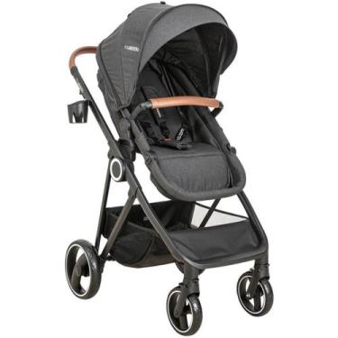 Imagem de Carrinho de Bebe para Passeio Moises Kiddo Cosmos Melange Preto