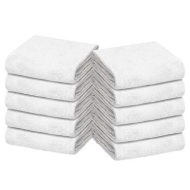 Imagem de 10 Fraldas De Pano Branca Bebês E Recém-Nascidos 70X70Cm - Minasrey