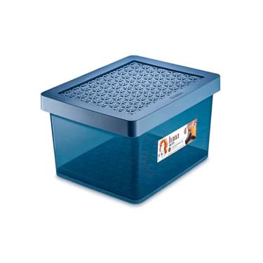 Imagem de Caixa Organizadora Multiuso com Tampa 8.5L Azul Ordene