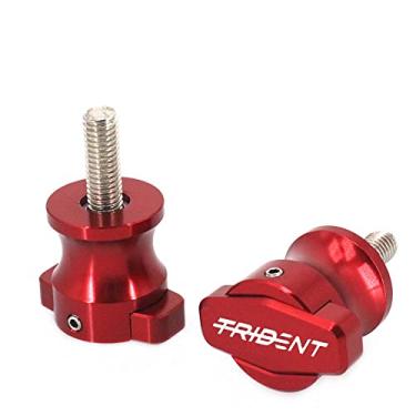 Imagem de Acc-Creativity Par de bobinas deslizantes de carretel de braço oscilante para motocicleta compatível com Triumph Trident 660 2021-2022 (vermelho)