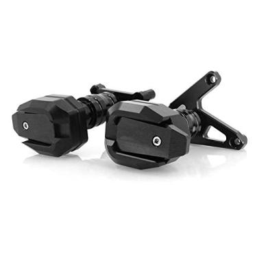 Imagem de Acc-Creativity Motocicleta CNC Alumínio Motor Crash Guard Case Frame Sliders Protector Proteção contra quedas Compatível com Honda CBR650F CBR650R CB650F CB650R 14-20 (preto)