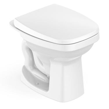 Imagem de Kit Vaso Sanitário Convencional Com Assento Queda Amortecida Art Incepa Branco