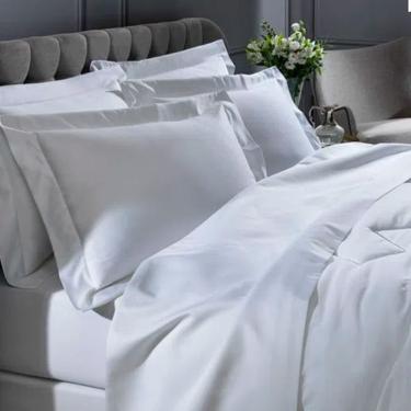 Imagem de Kit De Cama Buettner Queen 1000 Fios Dobra Feita 4pçs Branco