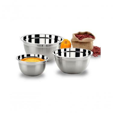 Imagem de Conjunto De Tigelas Inox 3 Peças - Suprema - Brinox