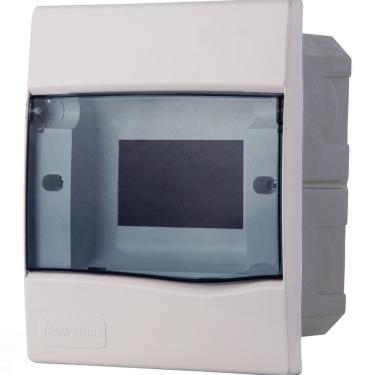 Imagem de Quadro De Distribuição De Embutir 5 Din Ou 3 Nema Tramontina Com Porta Transparente Tramontina