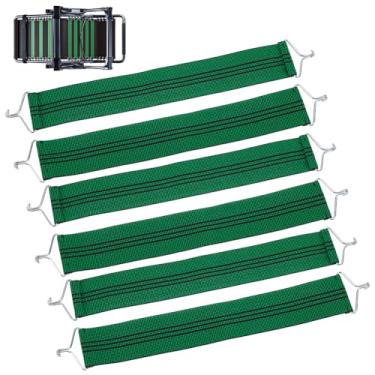 Imagem de FINGERINSPIRE 6 peças de cintos espessos para cadeira de gravidade zero 38 x 5 cm, cinto anti-rachadura reforçado com ganchos de ferro para cadeiras reclináveis, cinto de reforço de substituição