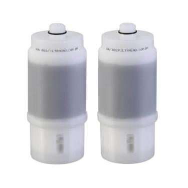 Imagem de Kit 2 Refil Filtro Carvão Bf200 Bbi Similar Compatível Com Aqualar Ap200 Pa200 Aquaplus 200