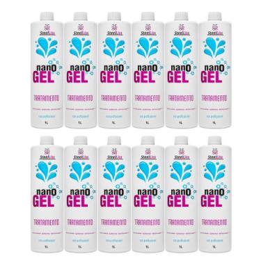 Imagem de 12 Escova Progressiva Ingel Redutora Anti-frizz - Atacado - Steel Liss