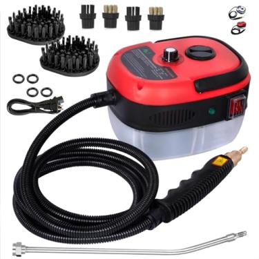 Imagem de HCCTWOOW Limpador A Vapor Portátil De 2500 W, Vaporizador Pressurizado Para Limpeza, Limpeza 1000 Ml (Vermelho - W)