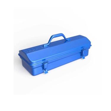 Imagem de Caixa de Ferramentas Caixa de ferramentas de ferragem azul caixa de ferramentas de ferro grosso caixa de armazenamento de carro portátil caixa de armazenamento de objetos casa eletricista Caixa de Fer