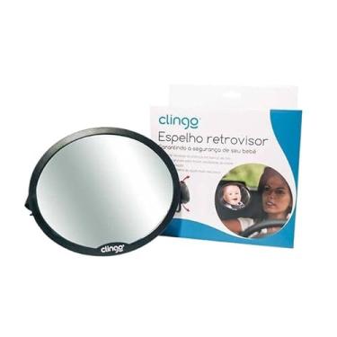 Imagem de Espelho Redondo Retrovisor Para Carro Ideal Ver Crianças no banco Traseiro em Segurança
