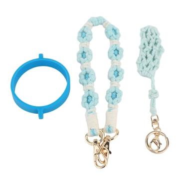 Imagem de Alça de Garrafa de água, Alça para Xícara 16 a 40 Oz e Garrafas Boca Larga, Machadinha água, e Delicada (Azul)