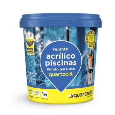Imagem de Rejunte Acrilico P/ Piscina Azul Celeste 1kg - Quartzolit
