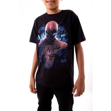 Imagem de Camiseta Homem Aranha Infantil Camisa Estampada Desenho Super Herói Bá