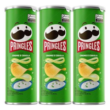 Imagem de Kit 3 und Batata Pringles Creme e Cebola 109g