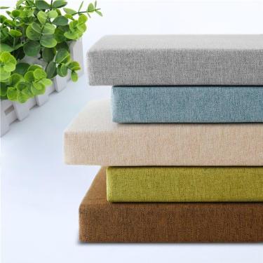 Imagem de Almofadas impermeáveis ​​do banco do jardim, almofada de assento do banco de 2/3 lugares para a cadeira do balanço da mobília do pátio ao ar livre interno, marrom, 160x35x5cm