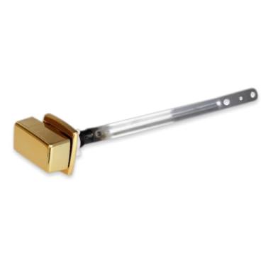 Imagem de VALLVATER Substituição do cabo de descarga do vaso sanitário, alavanca lateral compatível com Kohler 85114-CP kit de alavanca de viagem, dourado polido