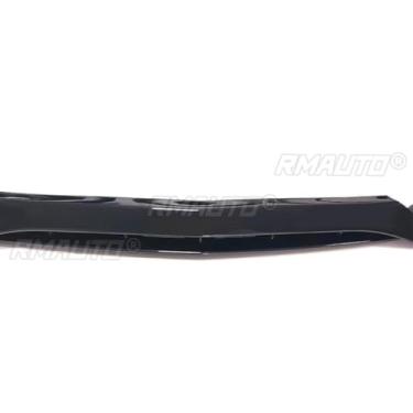 Imagem de Lábio do para-choque dianteiro do carro compatível com C-Class W205 2015-2018 divisor dianteiro difusor spoiler body kit acessórios para carro (preto brilhante)