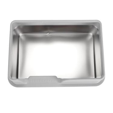 Imagem de Generic Caixa de Areia Fechada Com Lados Altos, Estrutura à Prova de Arranhões, Fácil de Limpar e Segura, Caixa de Areia de Aço Inoxidável para Gatos Pequenos e Médios (Tamanho pequeno cinza)