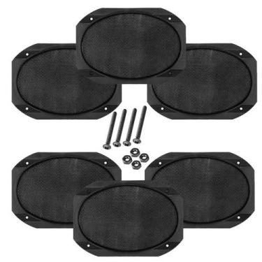 Imagem de Kit 6 Telas Alto Falante 6x9 Polegadas Com Parafusos Forro - PERMAK