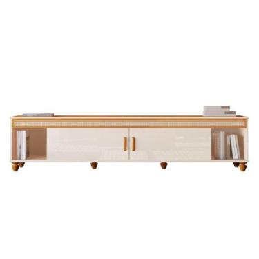 Imagem de Rack CO Estilo Retrô 2.18m Para TV Até 75'' Polegadas Cor Off White / 