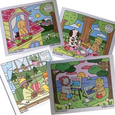 Imagem de Livro De Colorir Bobbie Goods Original KIT 4 TemaS Do dia Para Noite D