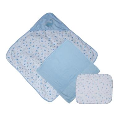 Imagem de Kit Banho Bublim Malha Pacote com 3 peças - Dinossauro