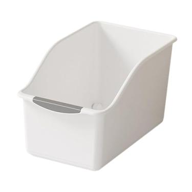 Imagem de YWJLQH Organizador de armário de cozinha com rodas, recipiente multifuncional, caixa de armazenamento para, despensa, armário de quarto, High White L