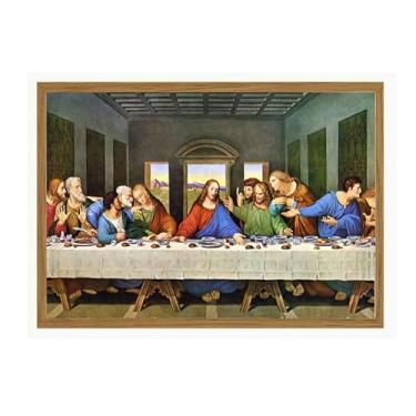 Imagem de Quadro Decorativo Santa Ceia Leonardo Da Vinci Cristo