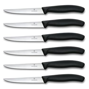 Imagem de Victorinox Swiss Classic, conjunto de 6 facas de bife, 6 peças, preto, 6 unidades