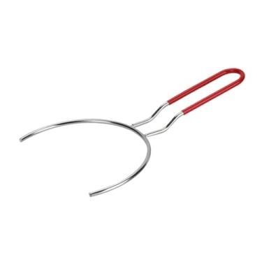 Imagem de ＫＬＫＣＭＳ Suporte para tigelas e pratos de aço inoxidável para mover pratos quentes ou tigelas, pinça para forno doméstico e micro-ondas, L