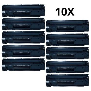 Imagem de 10x Toner Compatível 100% 285a 85a Impressora P1102w 1132 - SUPLI