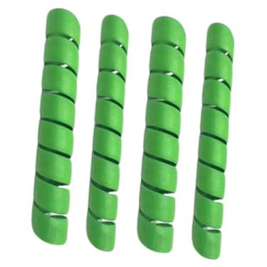 Imagem de WeiLaiKeQi 4x Capa protetora de tronco de árvore flexível, fácil de usar, resistente, portátil, capa protetora de plantas, proteção de vida selvagem, espiral, Verde