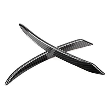 Imagem de aqxreight Tiras de Spoiler do do Dianteiro de Fibra de Carbono para 2007-2017 - 2 Pacote (L)