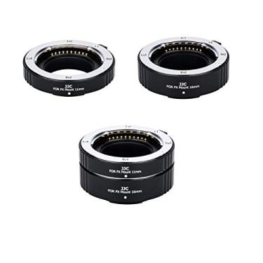 Imagem de JJC Conjunto de tubos de extensão macro de foco automático X Mount para Fuji Fujifilm X-E5 X-M5 X-T50 X-T30 II X-T20 X-E4 X-T5 X-T4 X-T3 X-T2 X-S20 X-S10 X-H1 X-H2 X-H2S X-PRO3 e mais, substitui