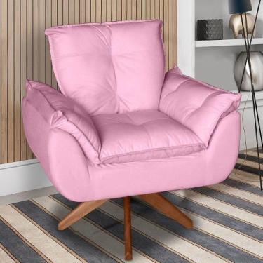 Imagem de Poltrona/cadeira Decorativa Glamour Opala Com Base Giratória 30cm Em M