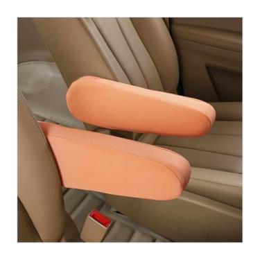 Imagem de AUCELI 2 peças de capas de apoio de braço do assento dianteiro do carro, protetores de apoio de braço de tecido de pano, substituição direta da tampa do console central capa do apoio de braço