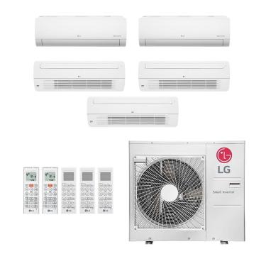 Imagem de Ar-Condicionado Multi Split Inverter LG 48.000 (2x Evap HW 9.000 + 3x Evap Cassete 1 Via 18.000) Quente/Frio 220V