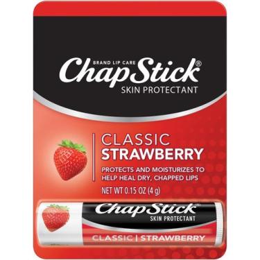 Imagem de Chap Stick Classic Bálsamo Protetor labial Sabor Morango -4g - Chapsti